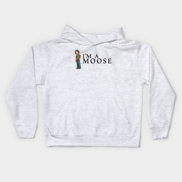 Moose Kids Hoodie by AmberStone